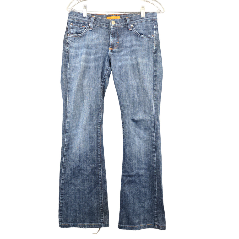 James Cured by Seun Women's Bootcut Leg Jeans Blue Size 27 5-Pocket Whisker
